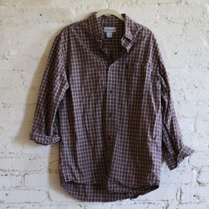 Mens Plaid Carhartt Button Down Shirt